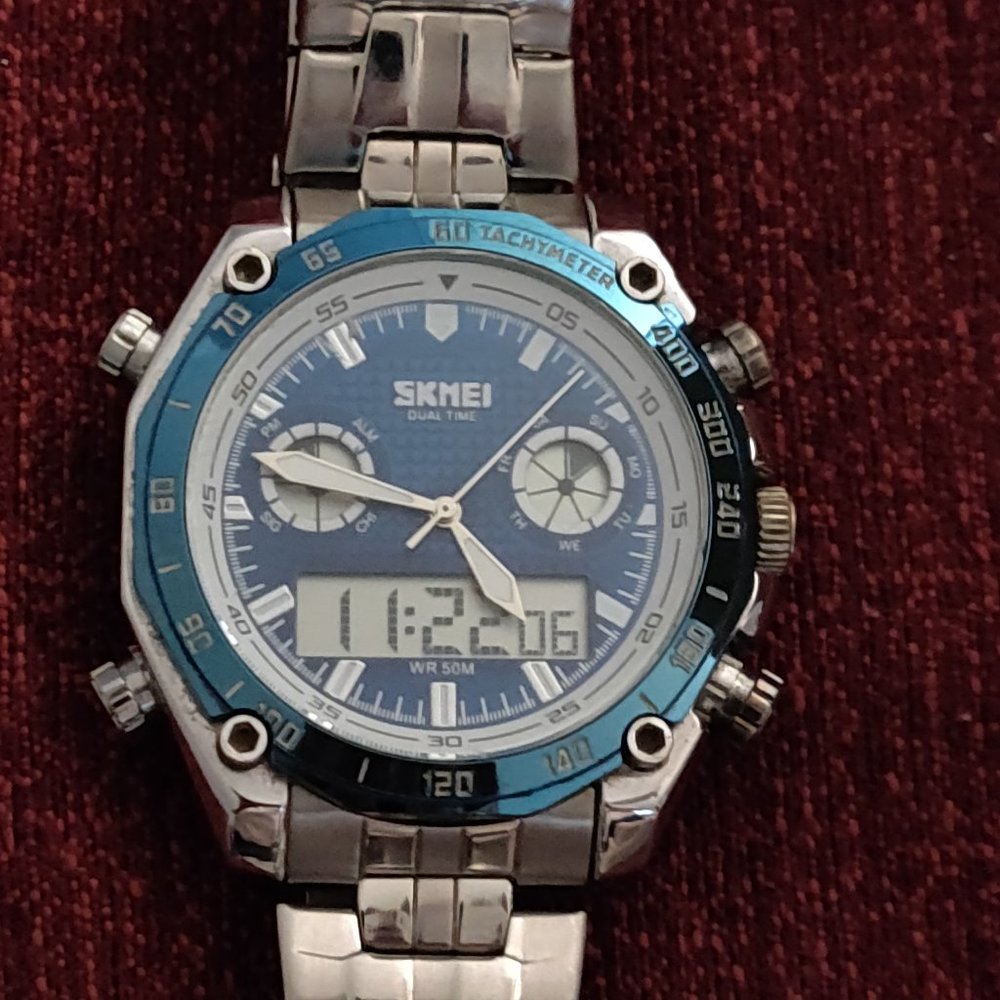 Amaze-Zing (B2) Sale!!:  #129 SKMEI Dual Time Watch